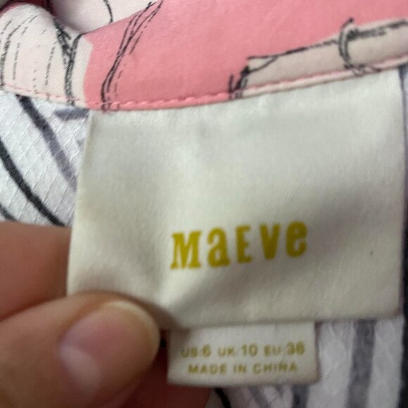 Anthropologie Maeve Tourista Sailboat Romper Size 6 - Picture 5 of 9